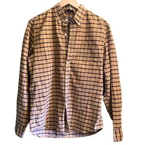 J. Crew Plaid Shirt Men's Medium Slim Flex Oxford Button Down